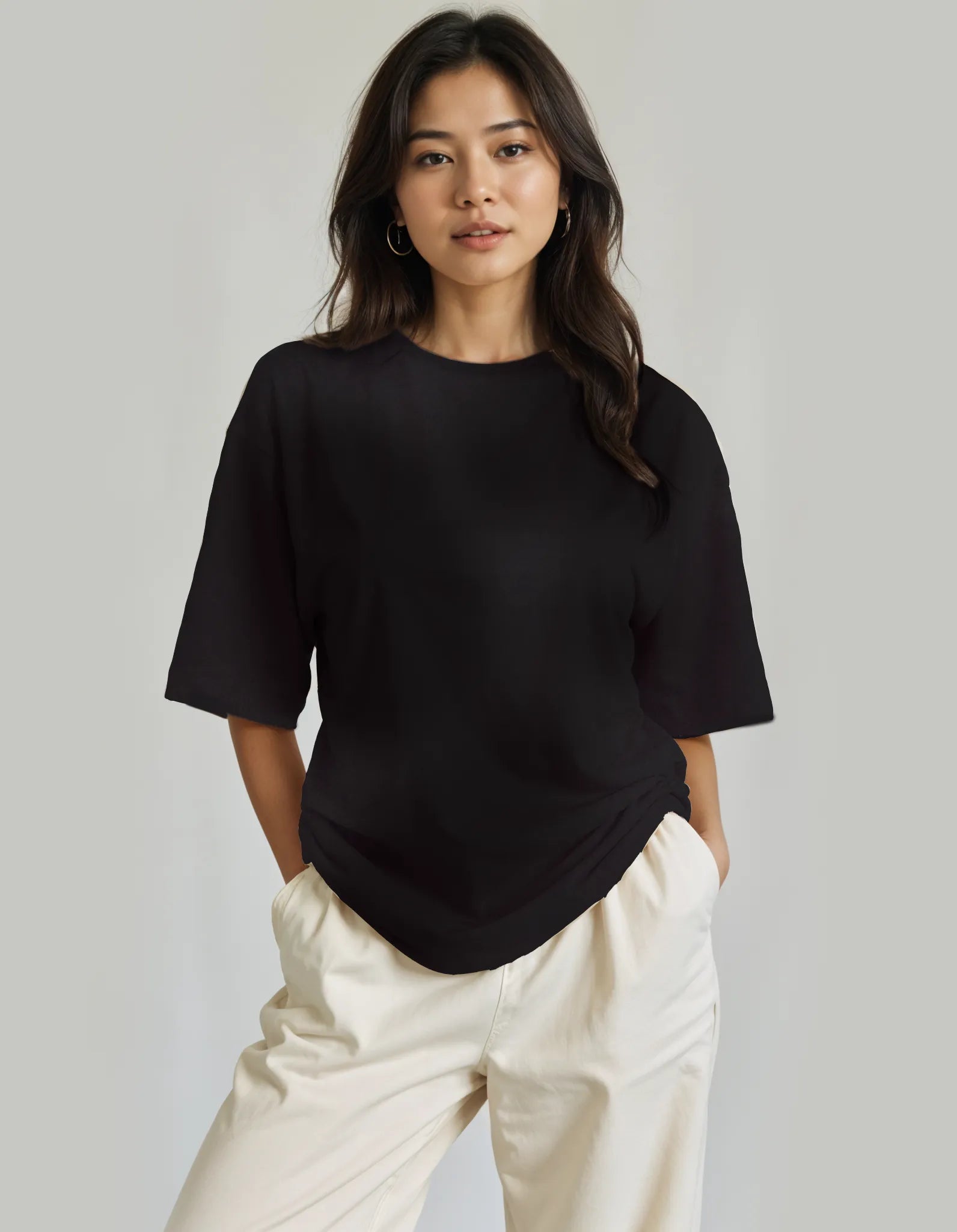 Sunfade T-shirt – Black | 100% Cotton Washed Oversized Tee