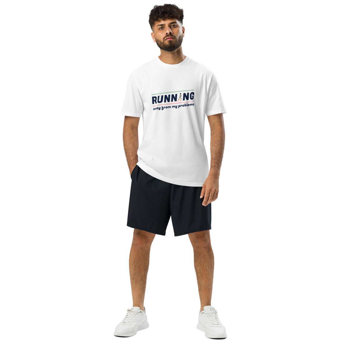 Under Armour Running Tee with visible arm logo and printed text