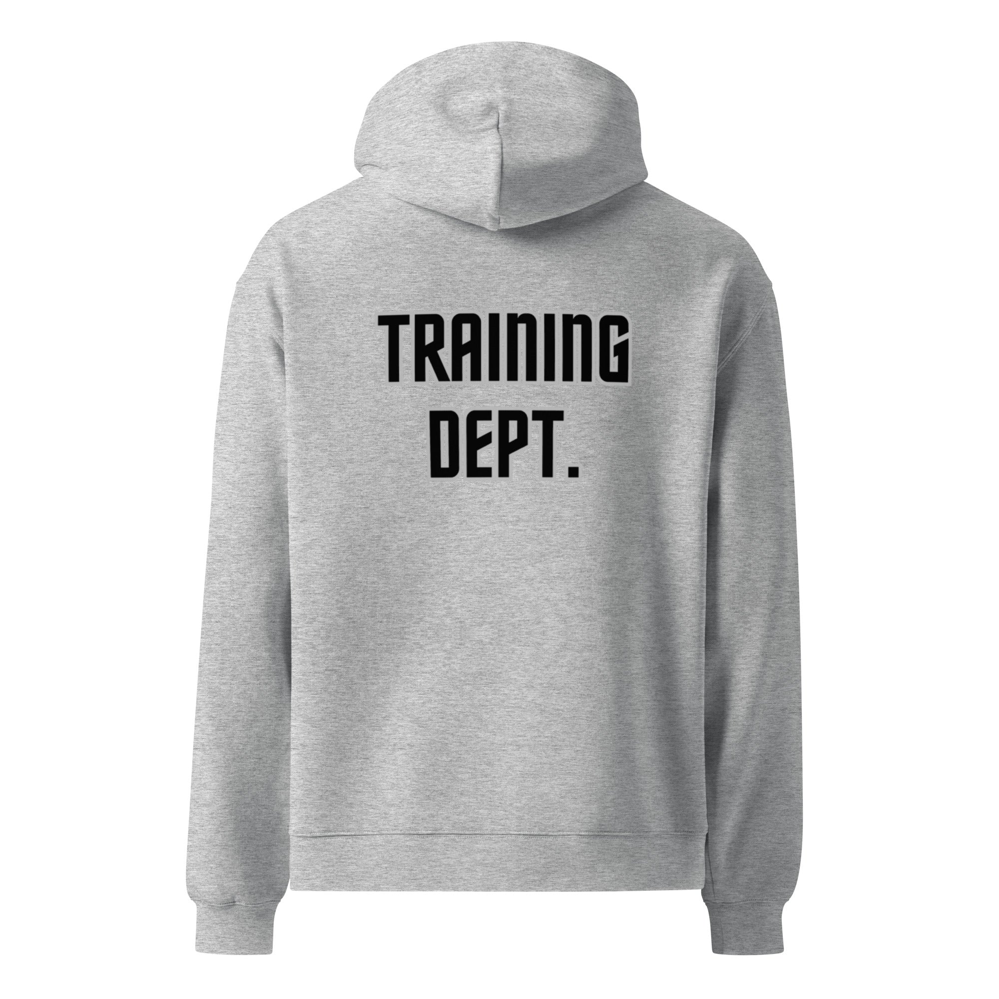 Unisex EMPULSE® hoodie side profile in grey