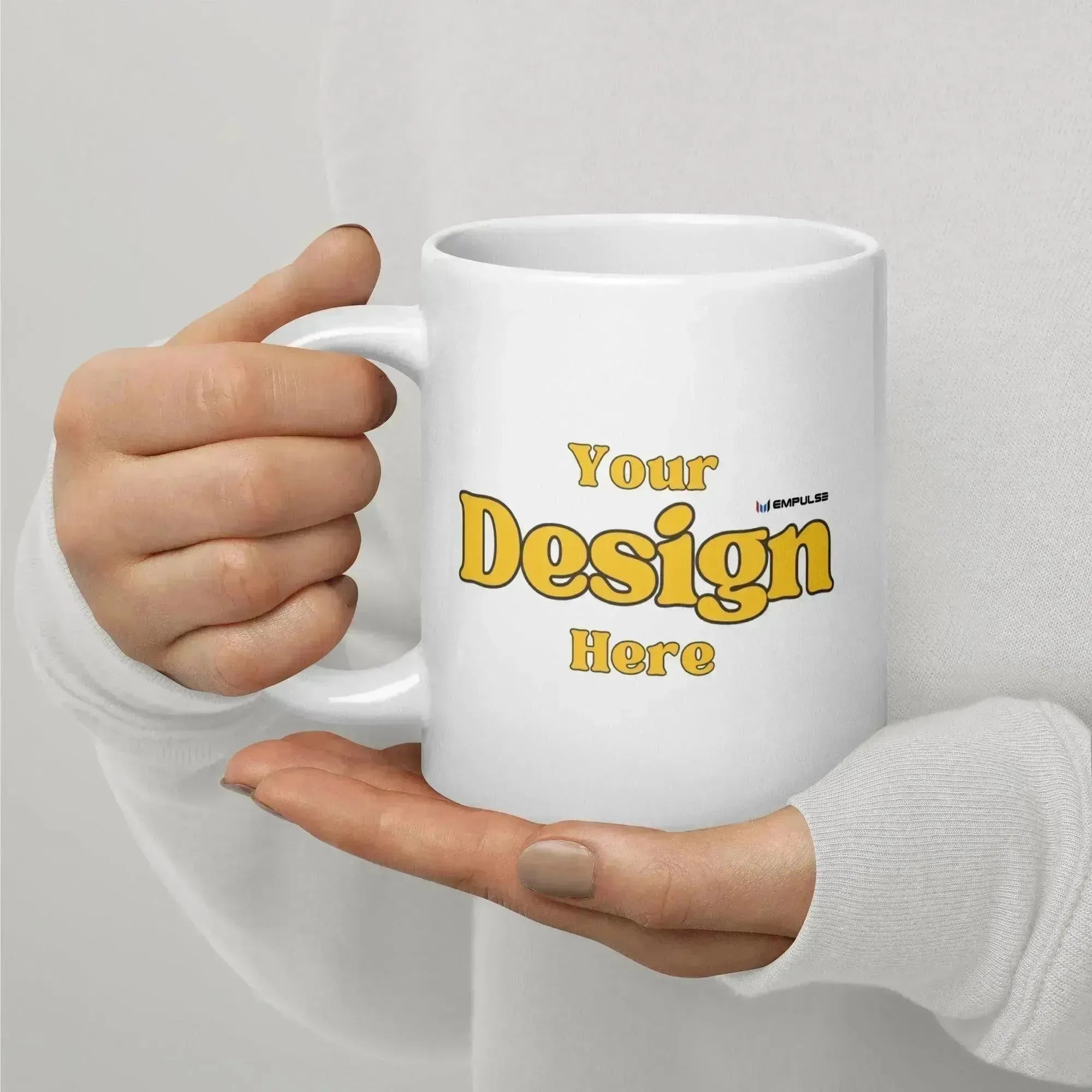 White Glossy Ceramic Mug - Empulse Sports