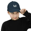 Empulse Youth Baseball Cap, navy front view